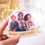Christmas Ornament - Photo with Message