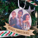 Christmas Ornament - Photo with Message